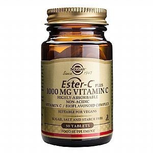 SOLGAR Ester-C Plus 1000 mg Βιταμίνη C 30 Tabs 