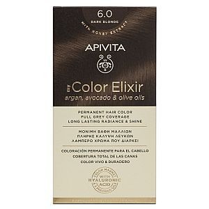 APIVITA - MY COLOR ELIXIR Μόνιμη Βαφή Μαλλιών N6.0 Ξανθό Σκούρο