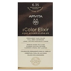 APIVITA - MY COLOR ELIXIR Μόνιμη Βαφή Μαλλιών N6.35 Ξανθό Σκούρο Μελί Μαονί