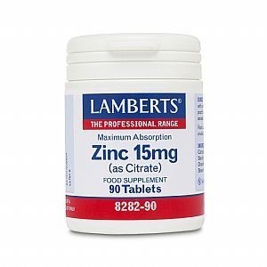 LAMBERTS Zinc 15mg (Citrate) 90 Tabs