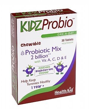 HEALTH AID KIDZ Probio chewable Probioti Mix 2 bilion with Vit A,C, & E 30tbs